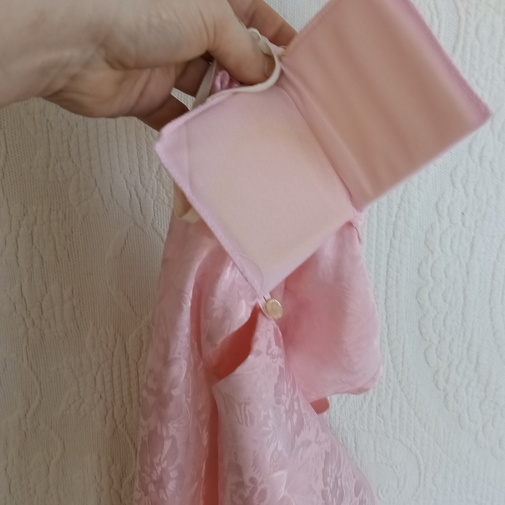 Vintage Pastel Pink Dress Matching Jacket Lace Elegant Retro Sheer Girly 80s - Picture 13 of 13